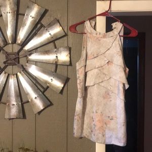 Floral dressy tank top